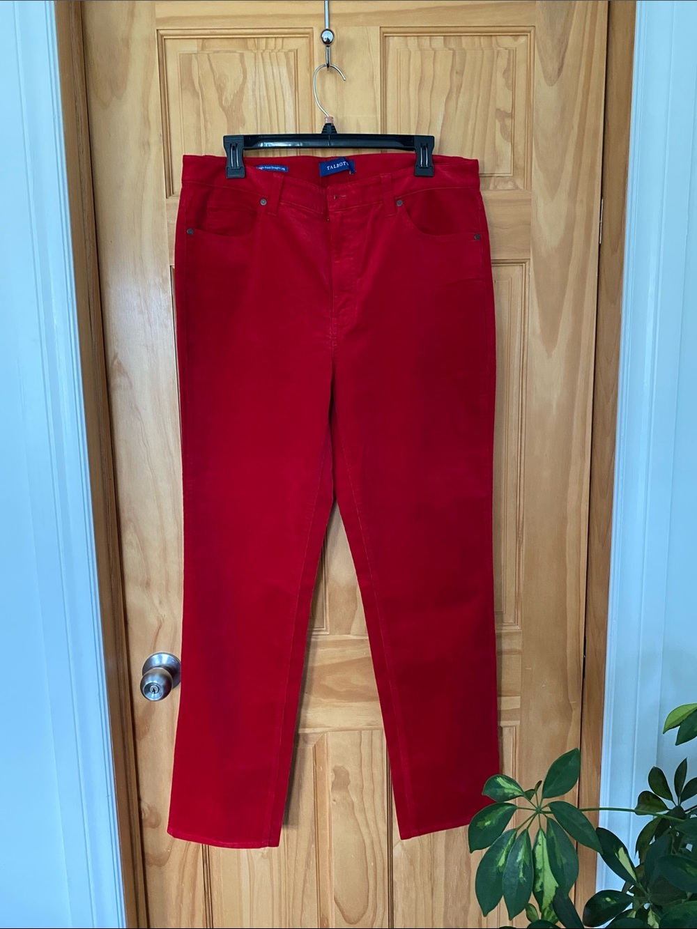 Talbots Bright Red Women’s Straight-Leg Jeans